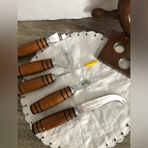 Vtg MCM Nautical Barware Set - Picture 3 of 16